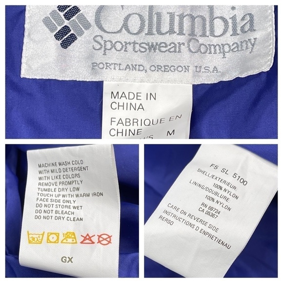 Columbia Jacket Coat Windbreaker Nylon Whirlibird Parka Shell Hiking Outdoor New - Picture 12 of 16